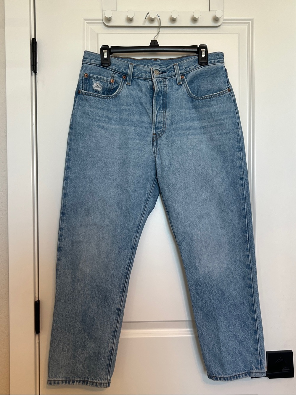 Levi's Light Blue Straight Leg 501 Women's Jeans